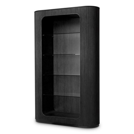 Cabinet Bogota charcoal grey oak veneer