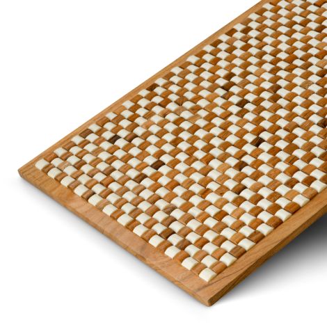 Box Cavendish L white brown beads