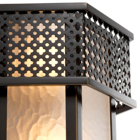 CDJ Wall Lamp Minerva bronze highlight finish frosted glass