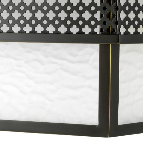 CDJ Ceiling Lamp Minerva bronze highlight finish frosted glass