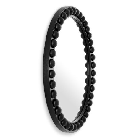 Mirror Kenton round classic black finish