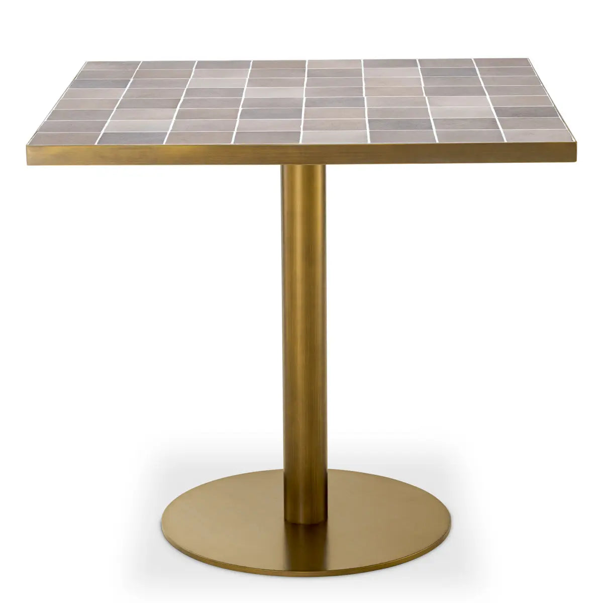 Dining Table Colton antique brass finish