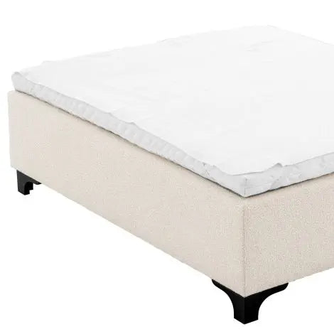 Bed Set Mavone bouclΓ© cream 180 x 200 cm
