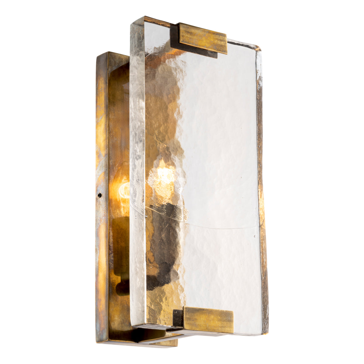 Wall Lamp James vintage brass finish