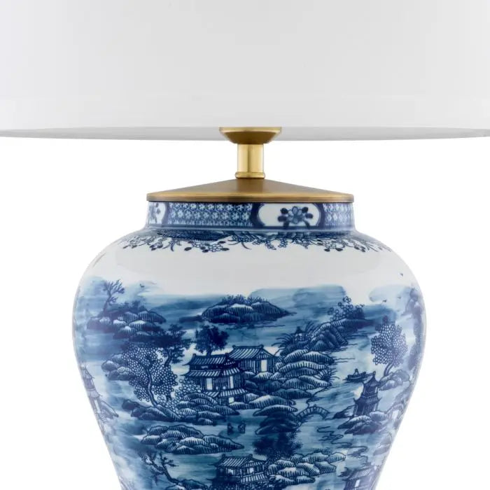 Table Lamp Chinese Blue Eichholtz