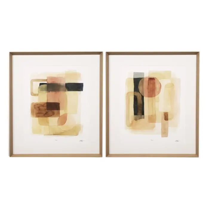 Print Sand Shaped by Grace Popp set of 2 Eichholtz