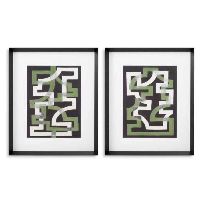 Print Window Trellis by Michael Willett set of 2 *EXPO Eichholtz