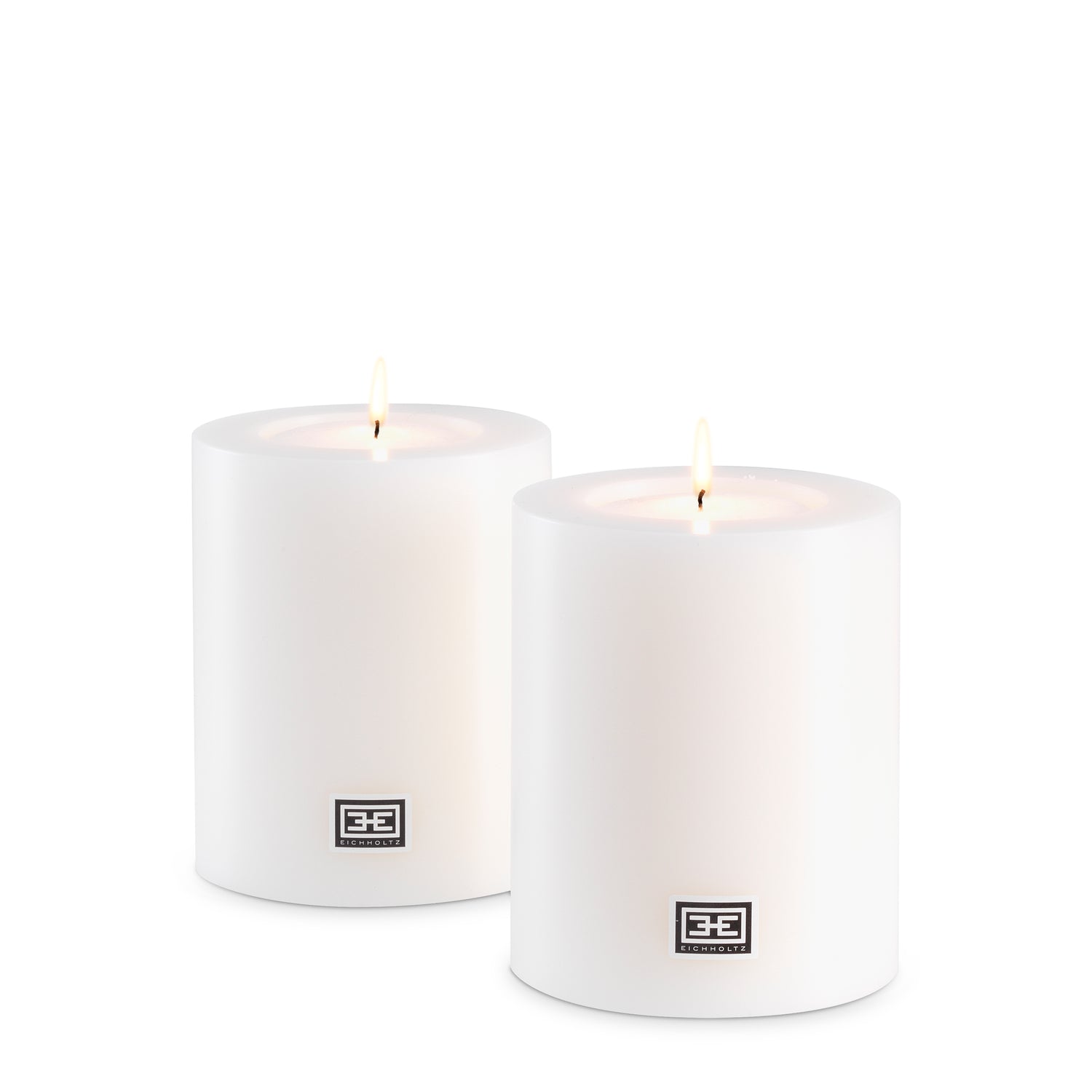 Artificial Candle ø 10 x H. 12 cm  Set Of 2