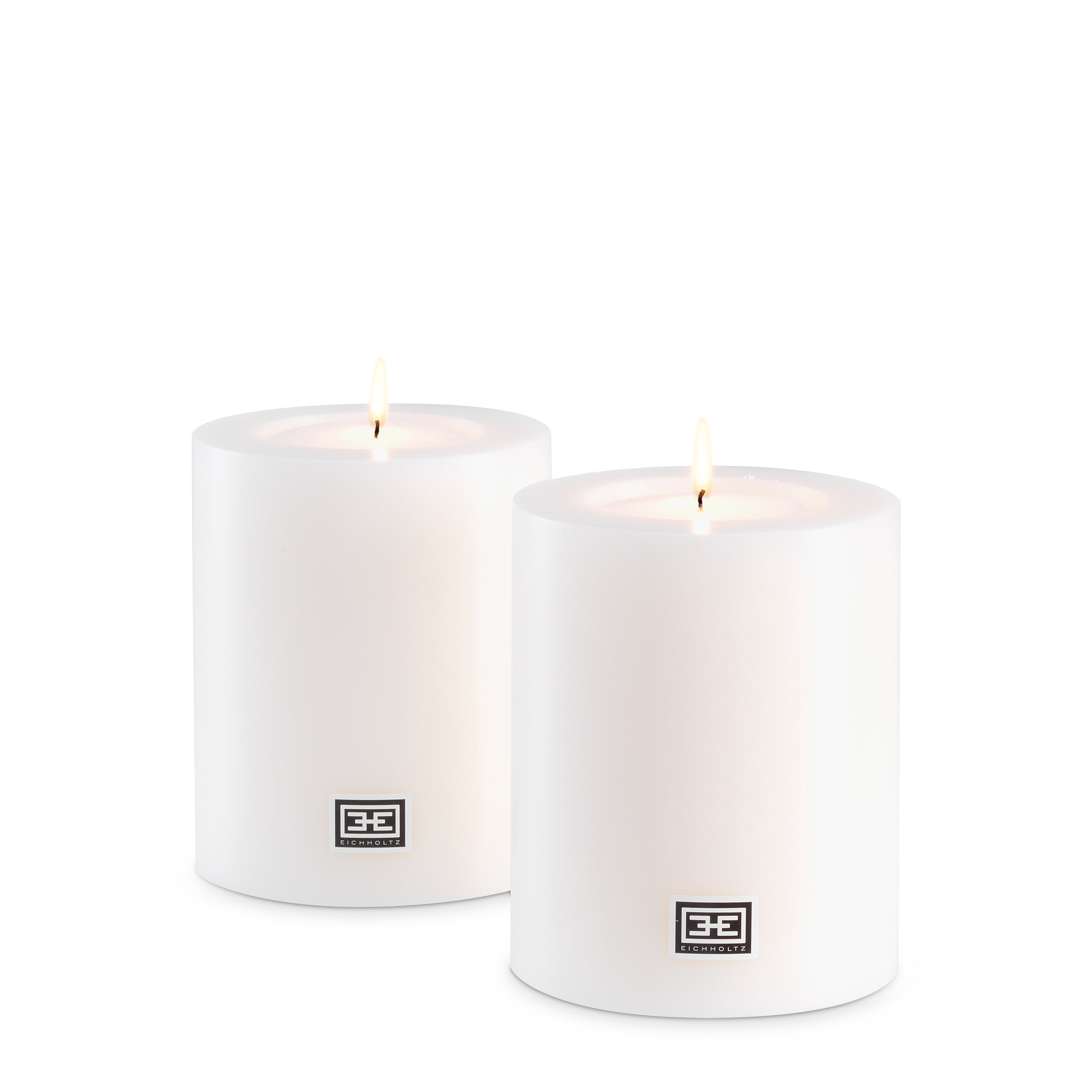 Artificial Candle ø 10 x H. 12 cm  Set Of 2