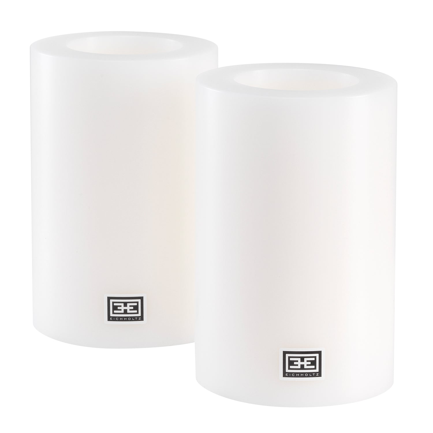 Artificial Candle ø 10 x H. 15 cm  Set Of 2