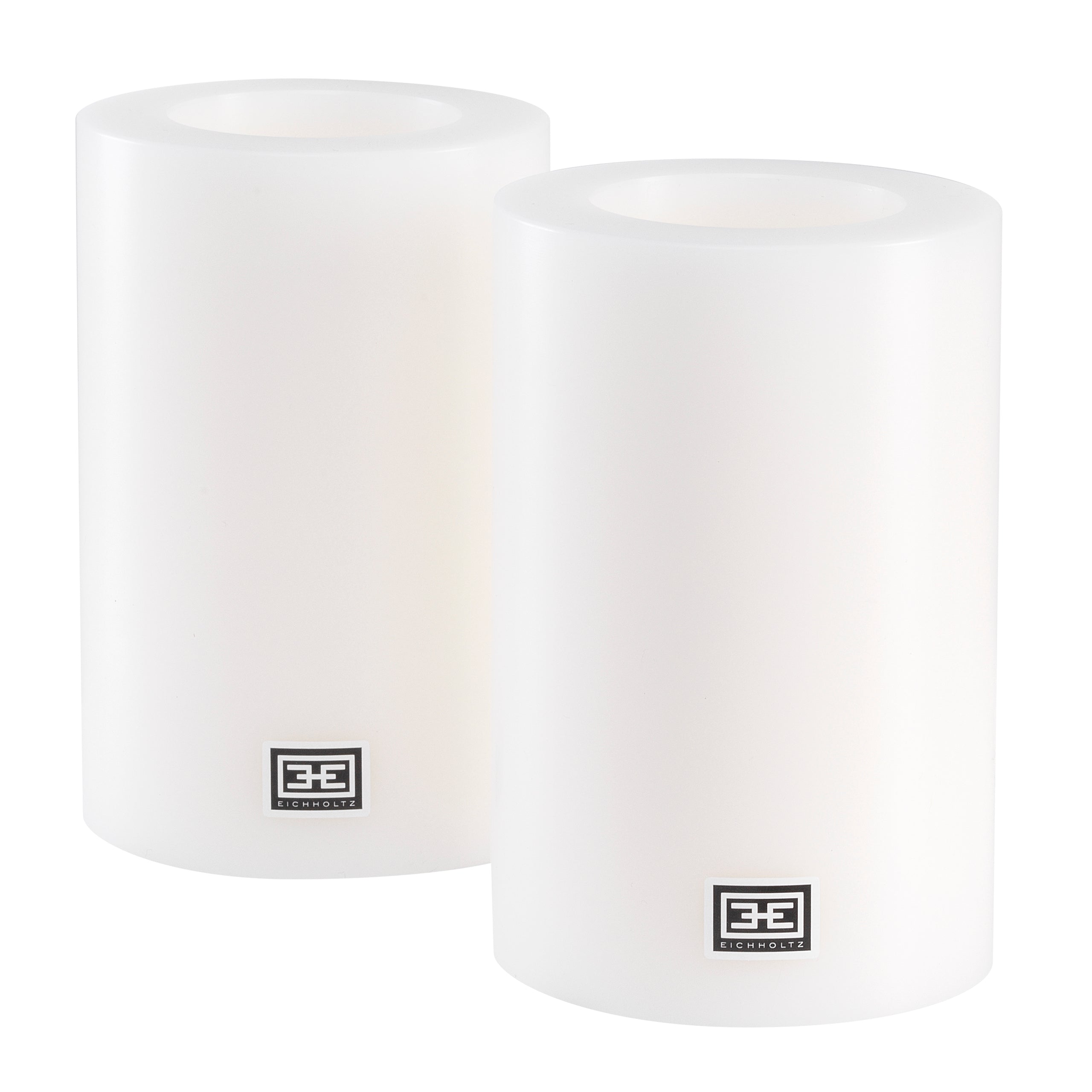 Artificial Candle ø 10 x H. 15 cm  Set Of 2