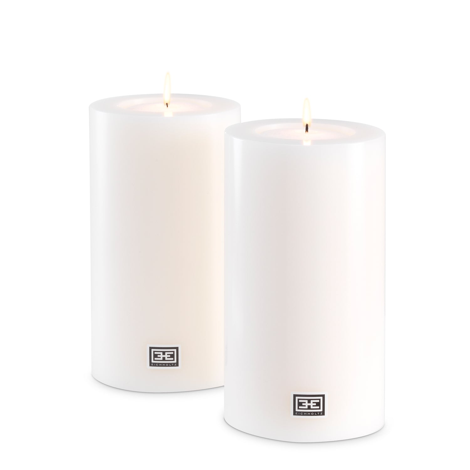 Artificial Candle ø 10 x H. 18 cm  Set Of 2