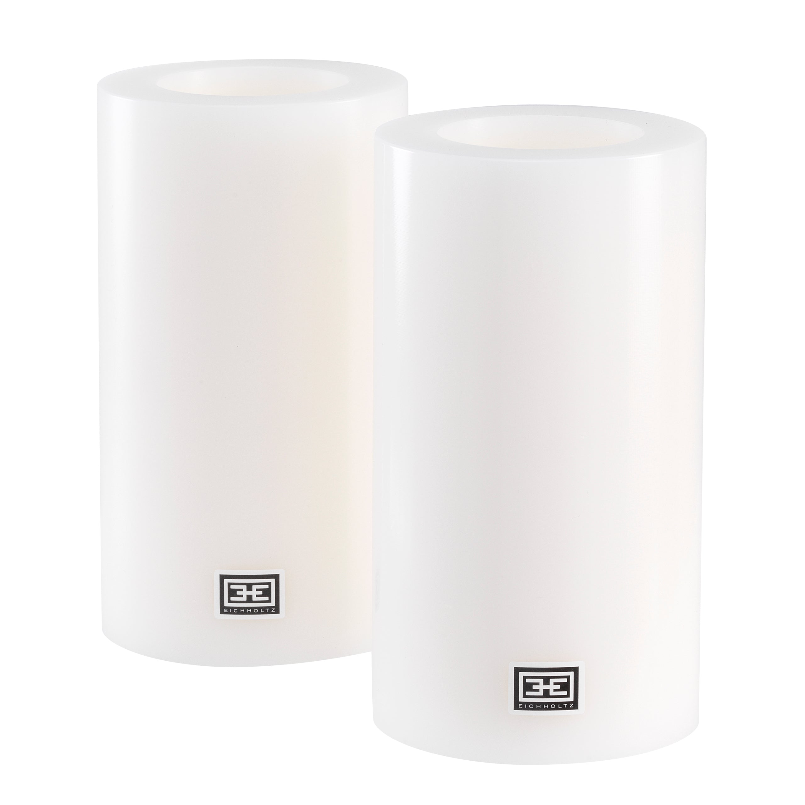 Artificial Candle ø 10 x H. 18 cm  Set Of 2