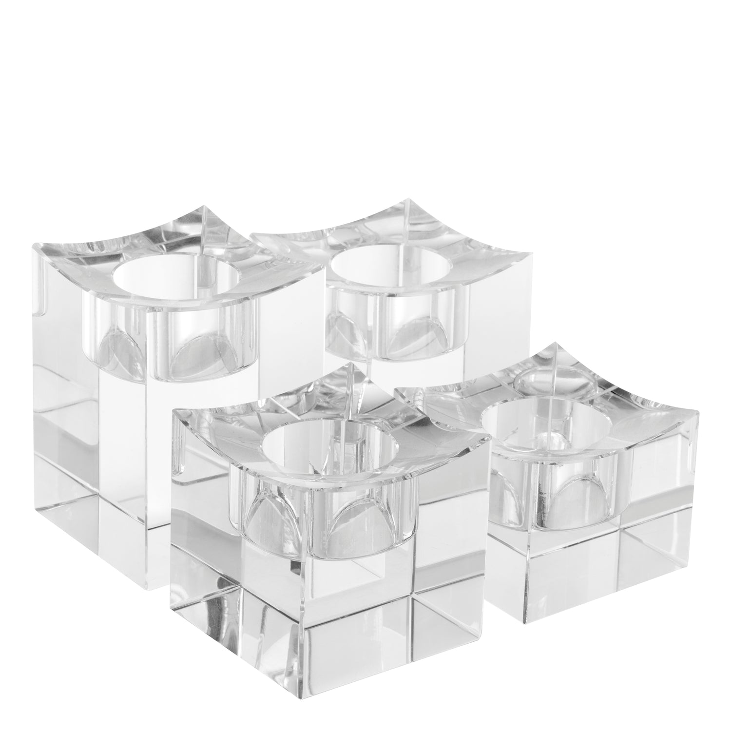 Tealight Holder Giancarlo low  Set Of 4 *EXPO