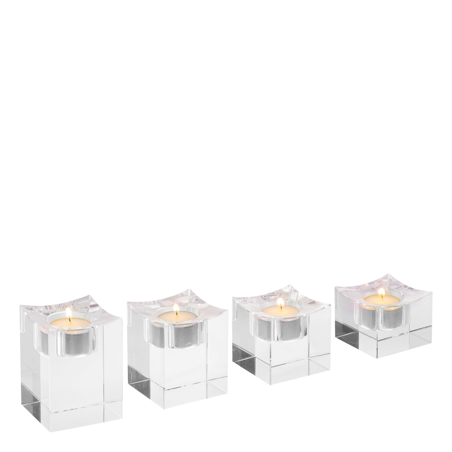 Tealight Holder Giancarlo low  Set Of 4 *EXPO