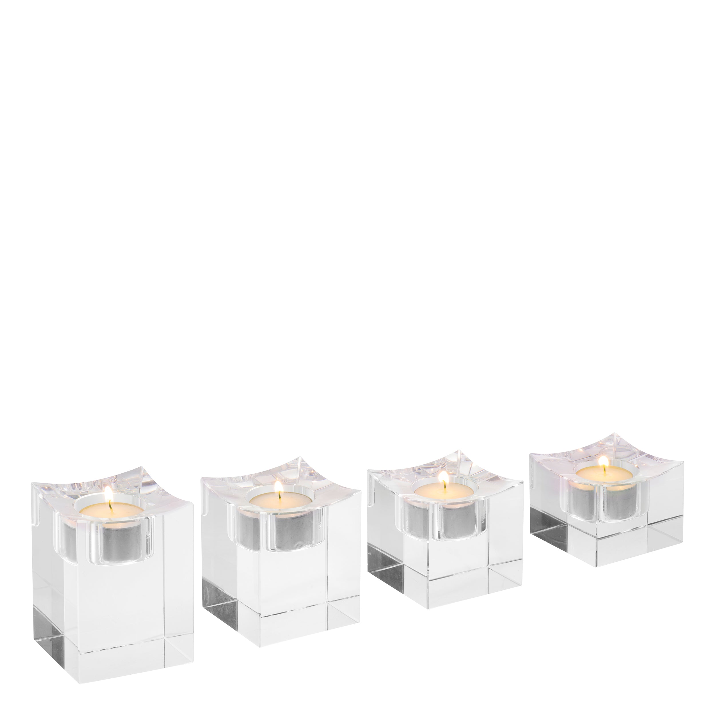 Tealight Holder Giancarlo low  Set Of 4 *EXPO