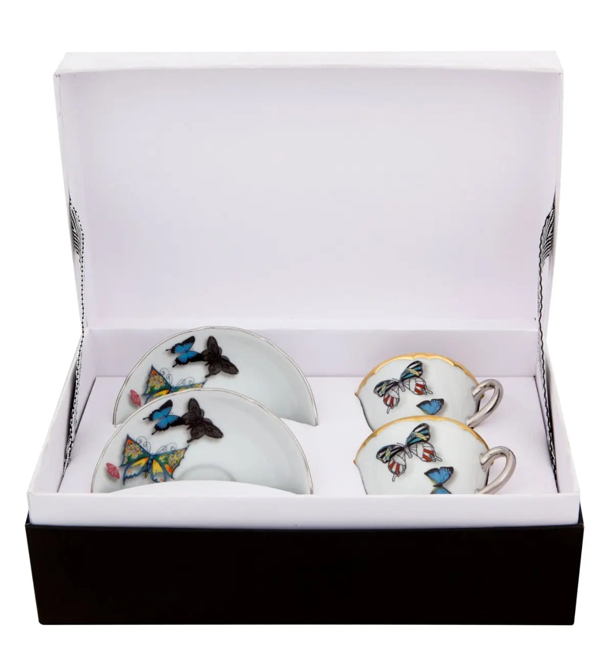 Cup &amp; Saucer Butterfly Set of 2 Vista Alegre