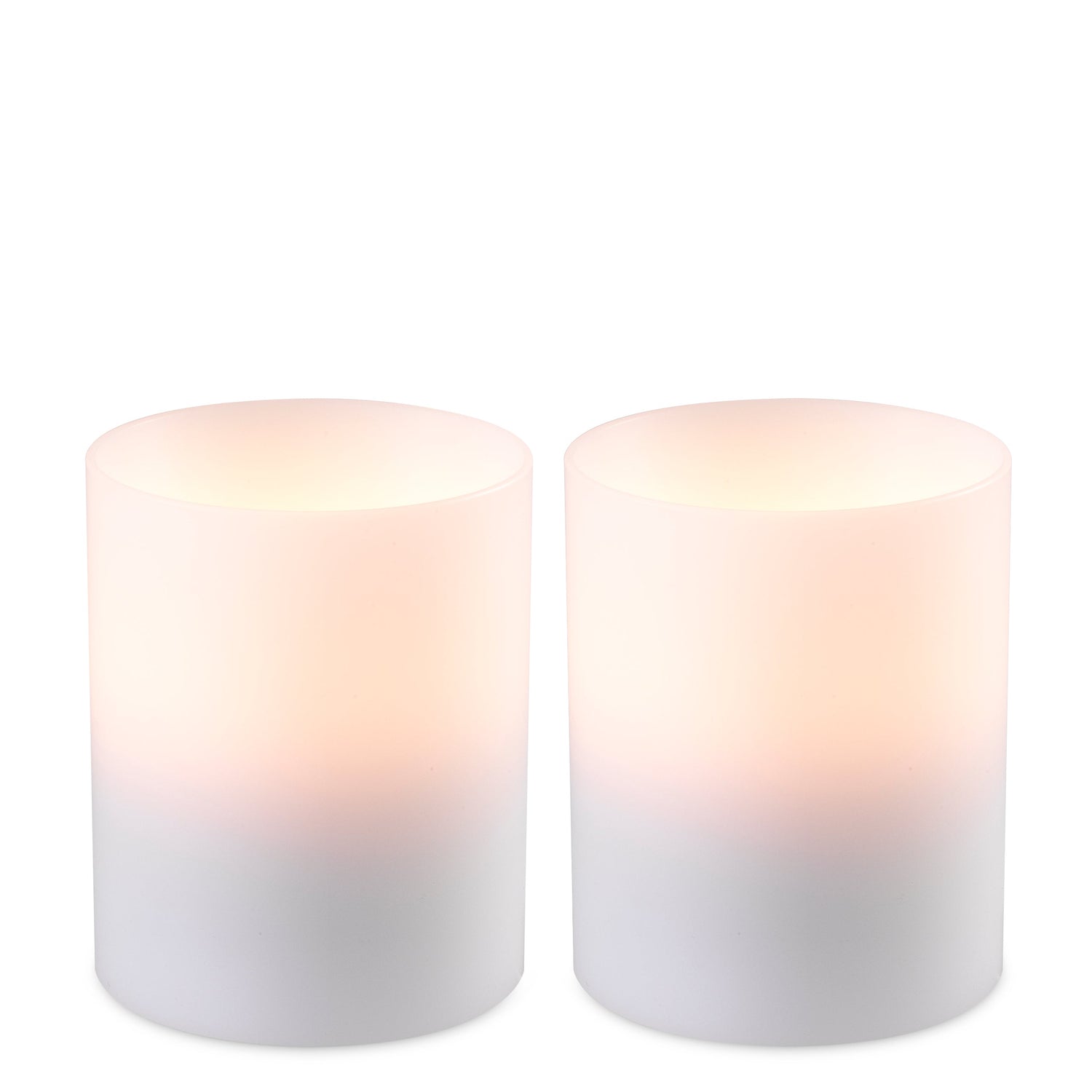 Artificial Candle  ø 10 x H. 12 cm  S/2 *EXPO