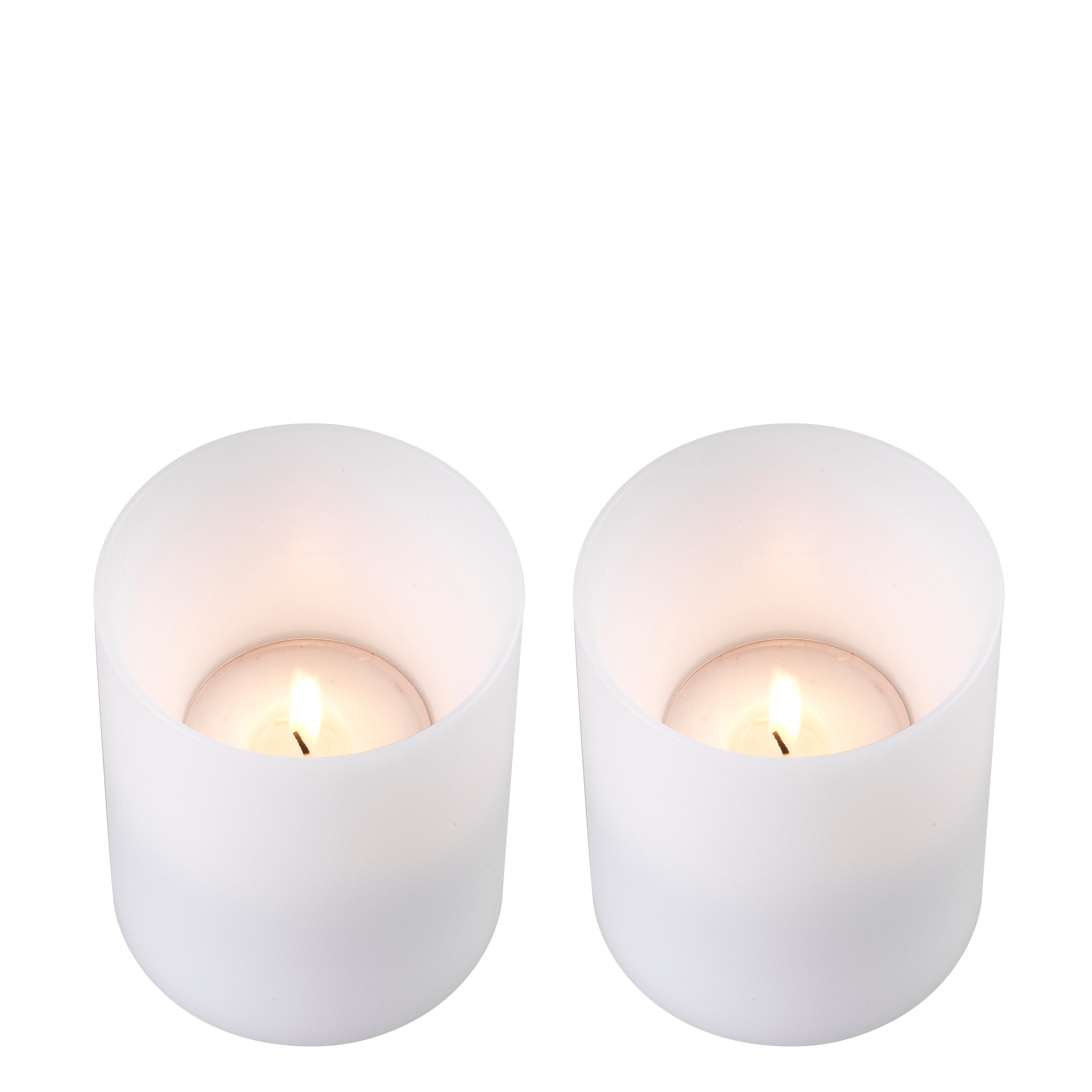 Artificial Candle  ø 10 x H. 12 cm  S/2 *EXPO