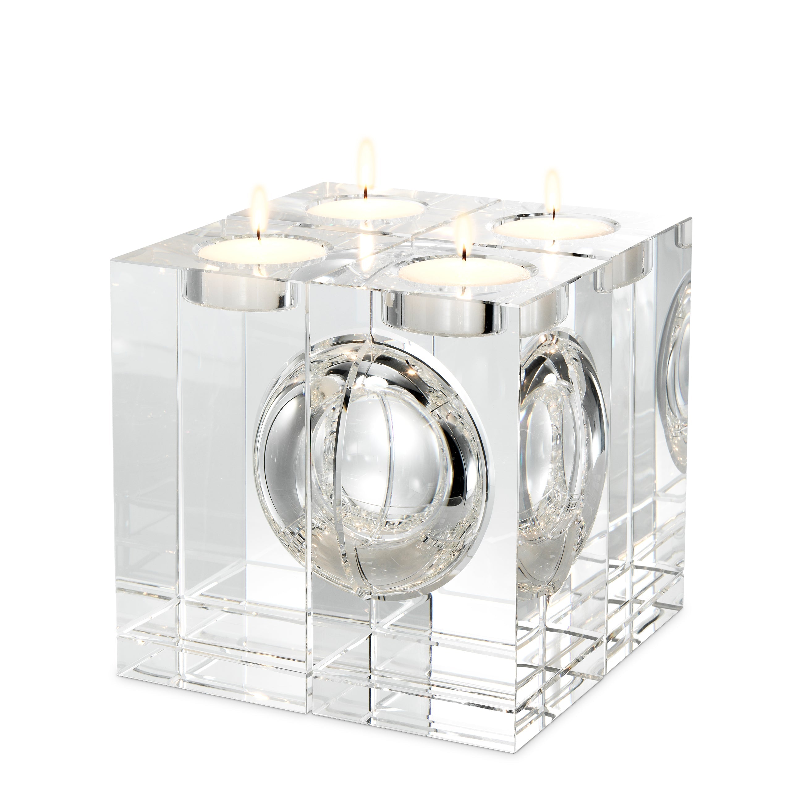 Tealight Holder Argenta Set of 4 *EXPO