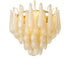 Chandelier Chaves S champagne colored glass