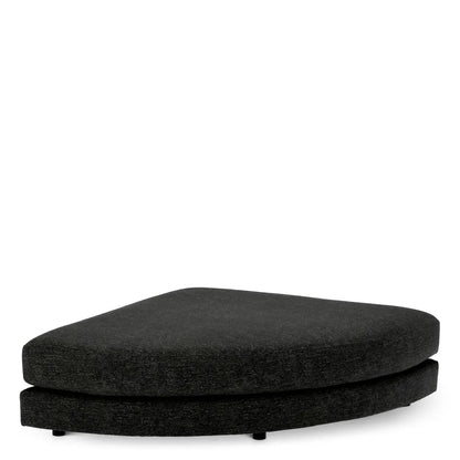 Modular Sofa Lounge Club lurano charcoal - Ottoman half round