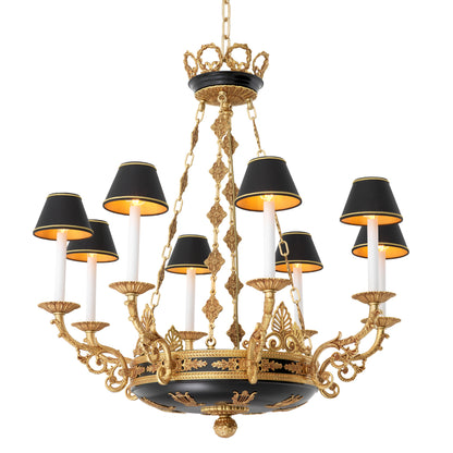 Chandelier Palais antique gold finish