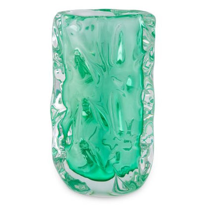 Vase Avoir turquoise green glass