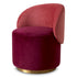 Low Dining Chair Greer savona bordeaux velvet