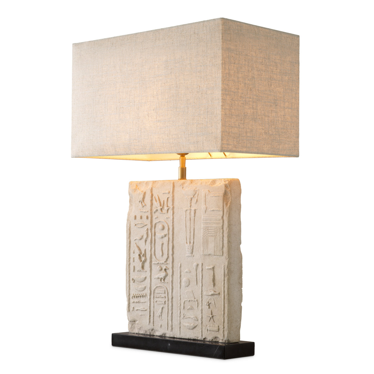 Table Lamp Hathor sandstone finish incl shade