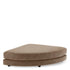 Modular Sofa Lounge Club lurano brown - Ottoman half round