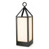 Outdoor Lamp Riserva L bronze highlight finish white glass