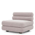 Outdoor Modular Sofa Malaga mauritius light grey - Middle