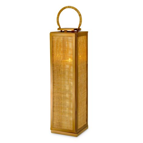 Hurricane Georgian XL vintage brass finish bamboo handle