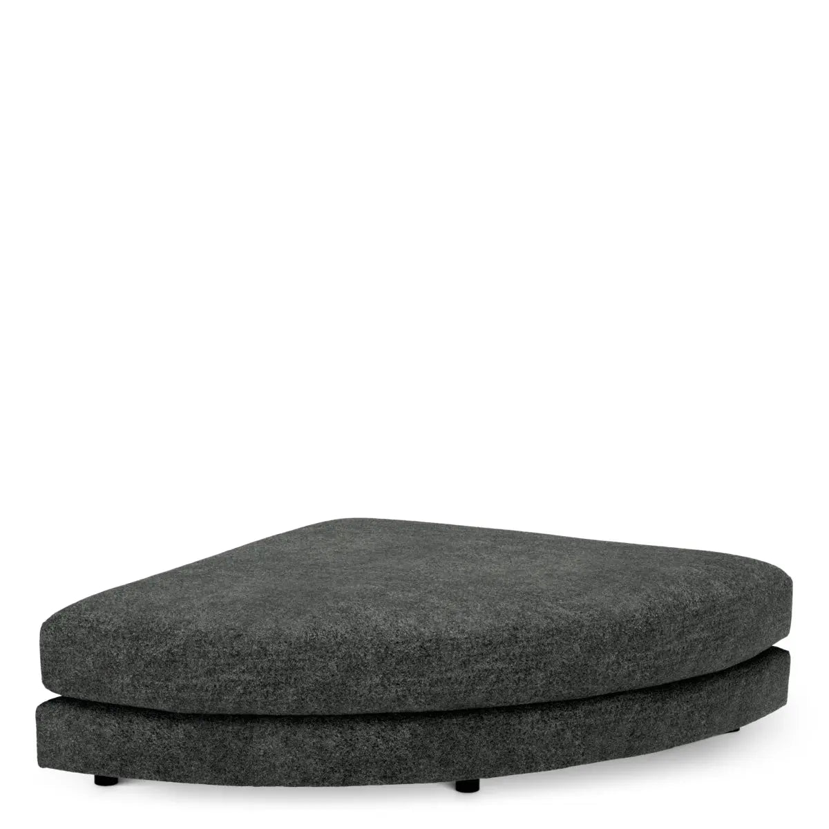 Modular Sofa Lounge Club velora charcoal - Ottoman half round