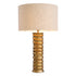 Table Lamp Gilardon vintage brass finish incl shade