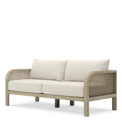 Outdoor Sofa Julian S aged teak viola sand