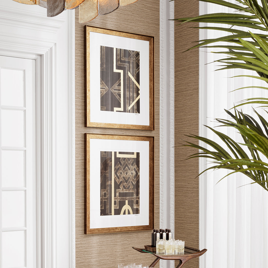 Print Trellis Pattern by Ethan Harper I set of 2