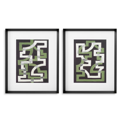 Print Window Trellis by Michael Willett set of 2 *EXPO