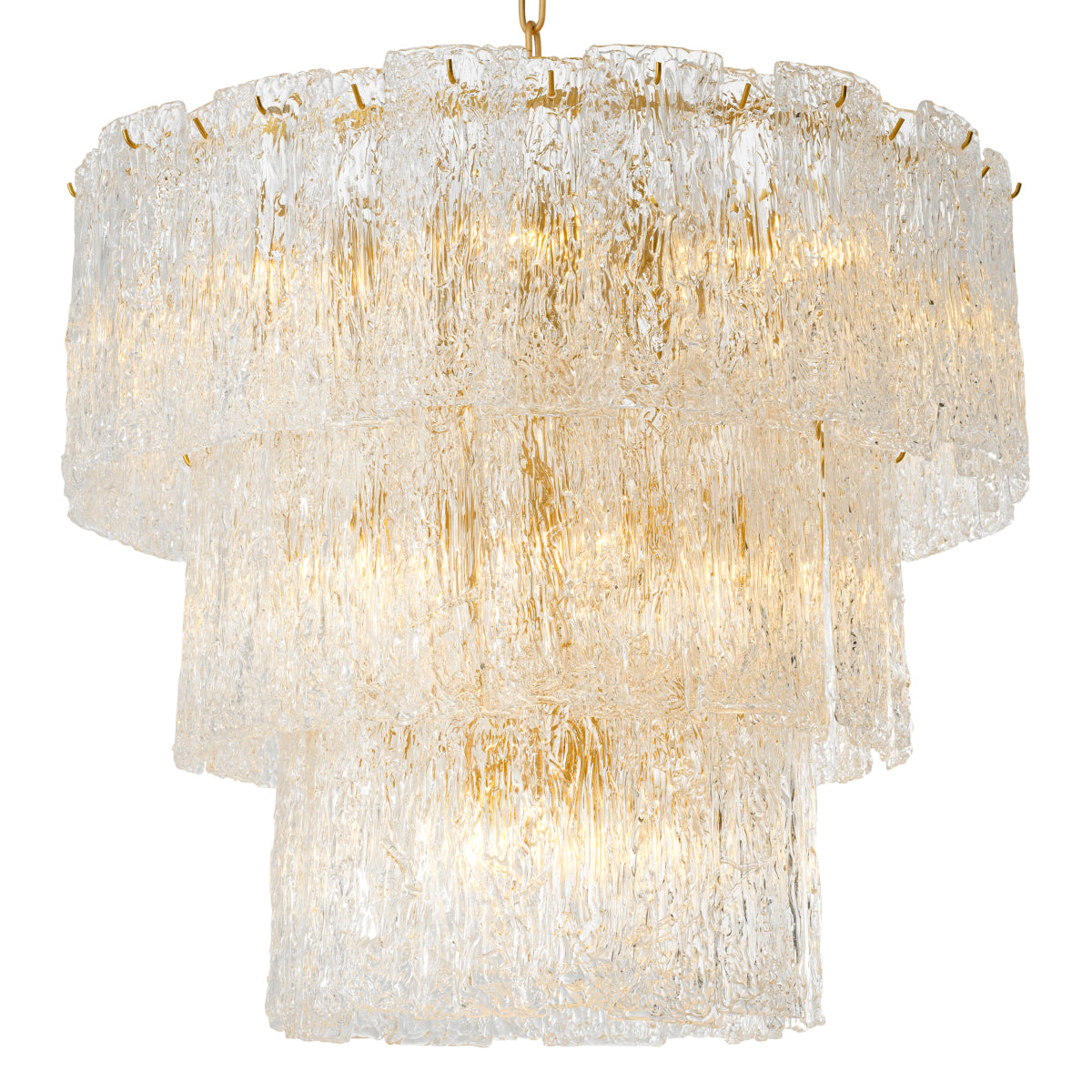 Chandelier Almeria antique brass finish