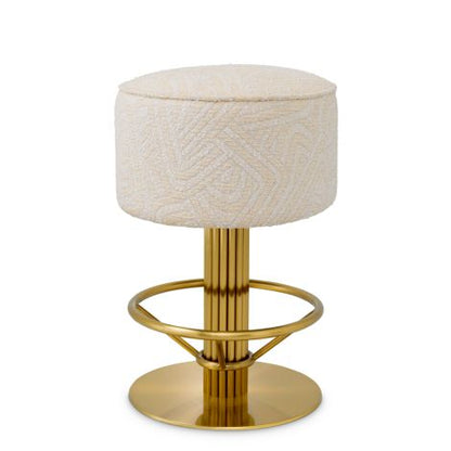Counter Stool Carleton camari cream brushed brass finish