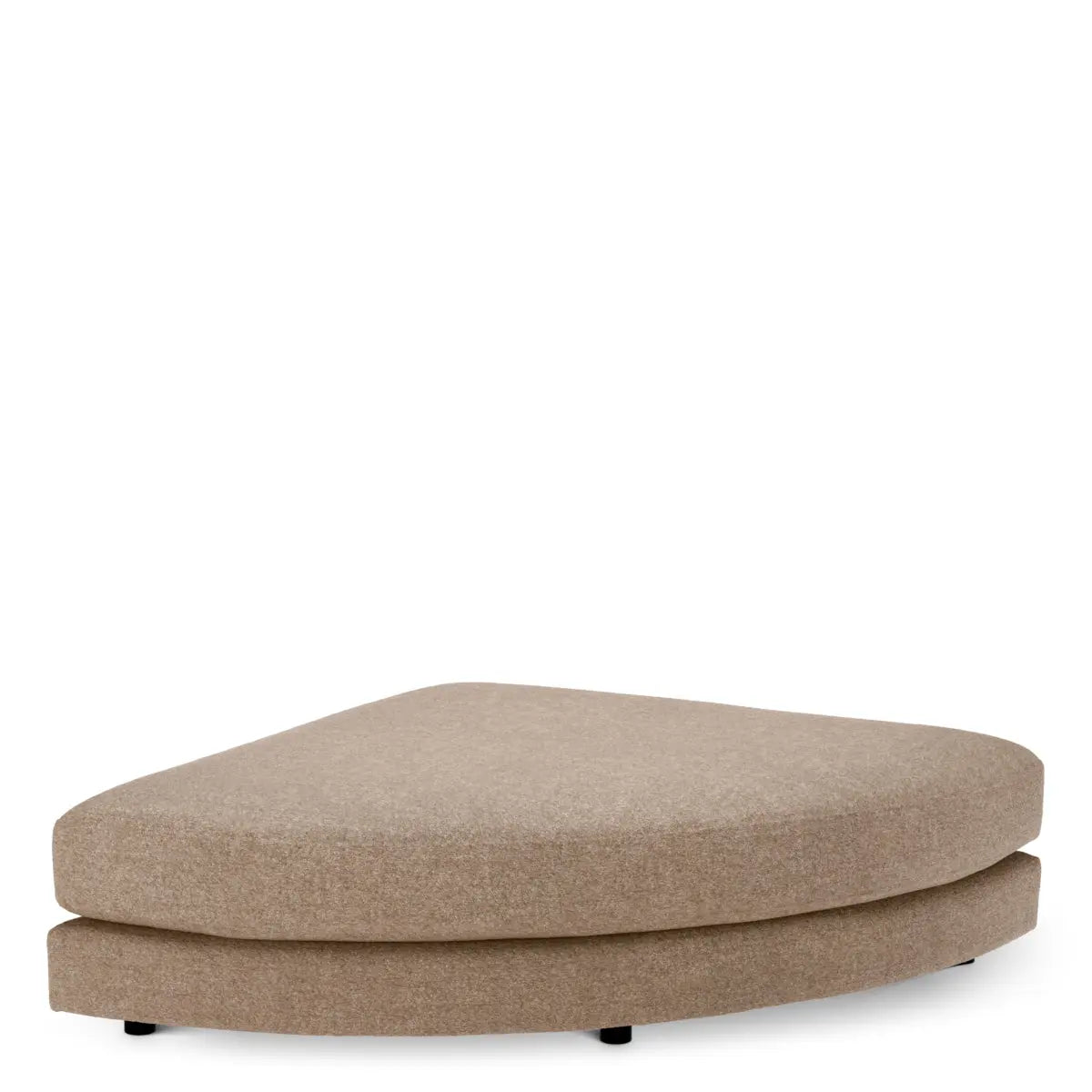 Modular Sofa Lounge Club velora taupe - Ottoman half round