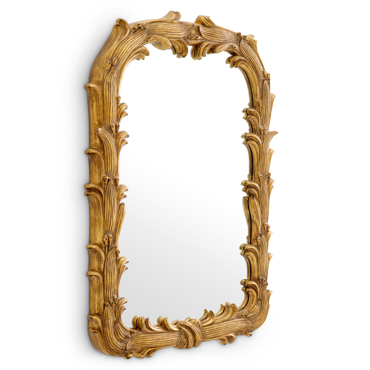 Mirror Gavin antique gold finish