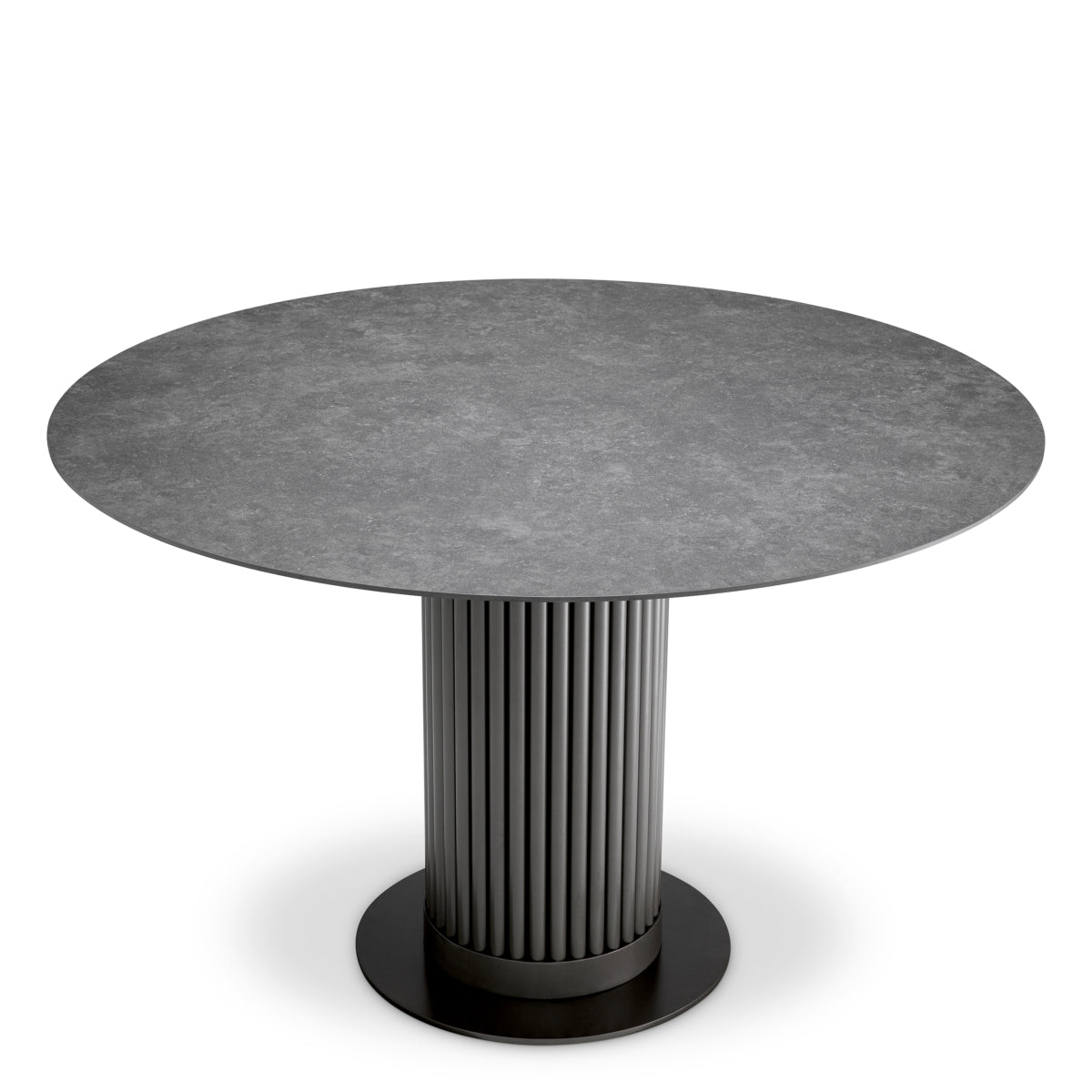 Outdoor Dining Table Volterra Round marble look top