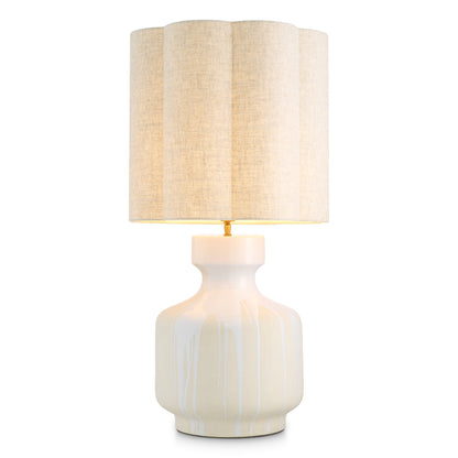 Table Lamp Lorena white finish incl shade