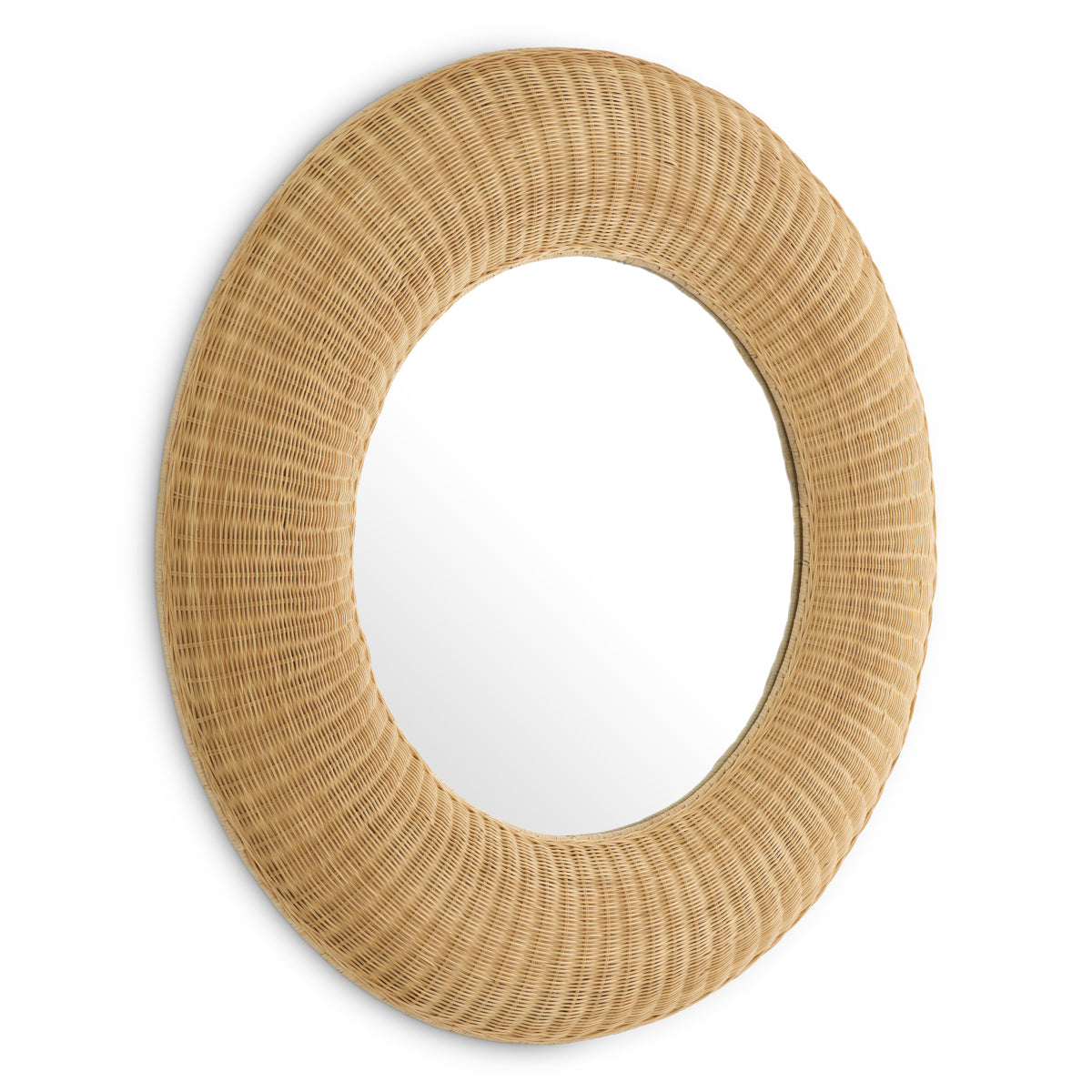 Mirror Idora natural rattan