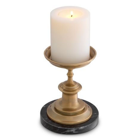 Candle Holder Brampton vintage brass finish