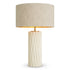 Table Lamp Amarello cream ceramic incl shade