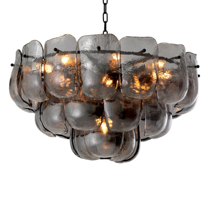 Chandelier Gustave smoke glass