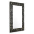 Mirror Belmont straw marquetry charcoal